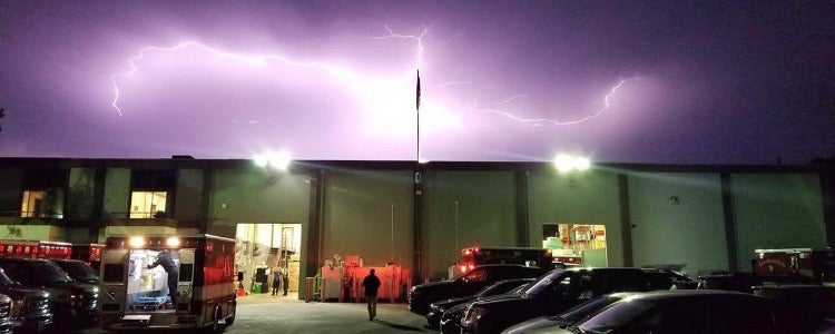 Lightning Strike during Recent Thunderstorms