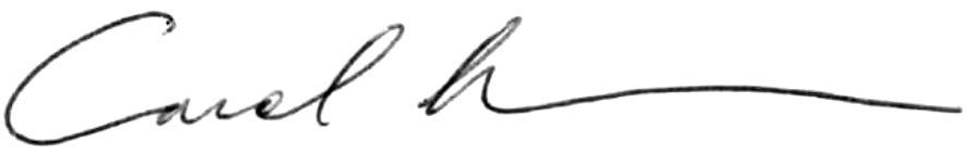 Carol Isen's Signature